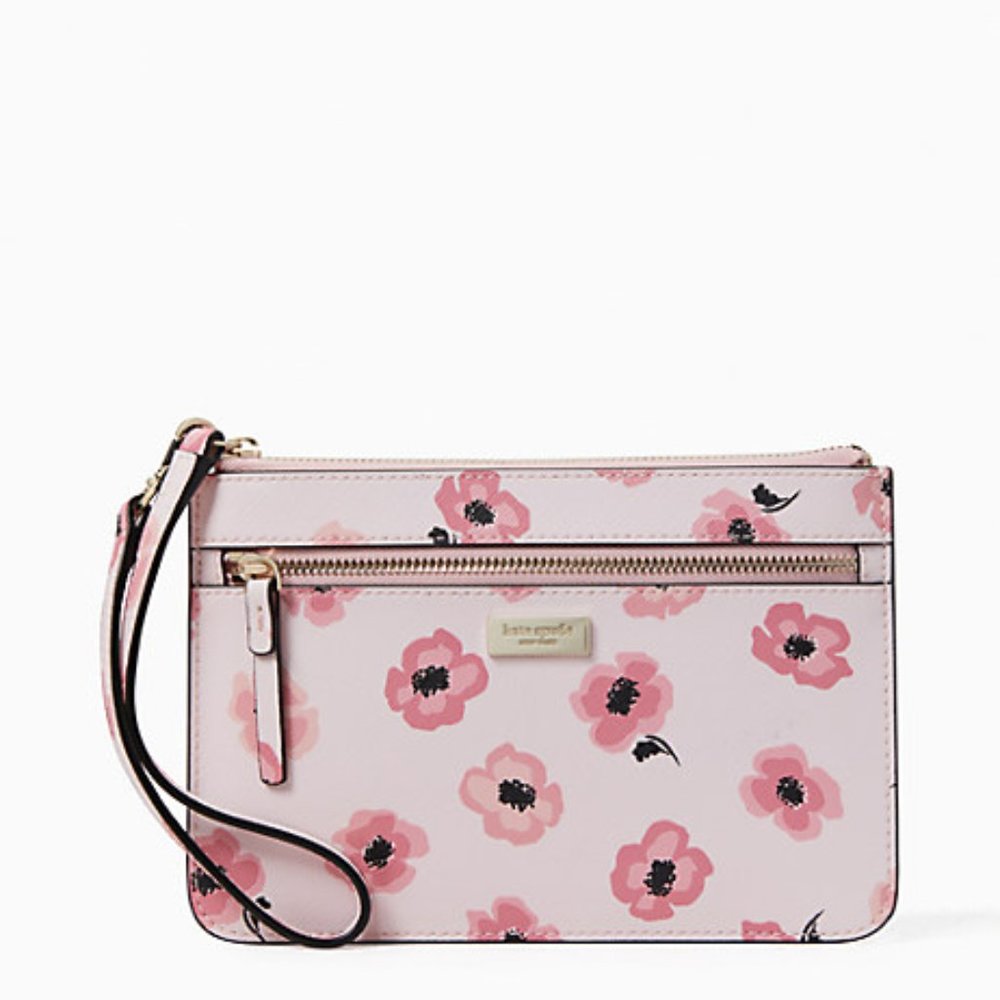 Kate Spade Shore Street Floating Poppies Wristlet